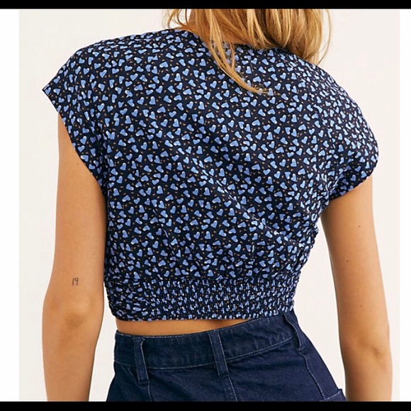 Free People Havana Honey Printed Top Sz M NWT - Picture 2 of 2
